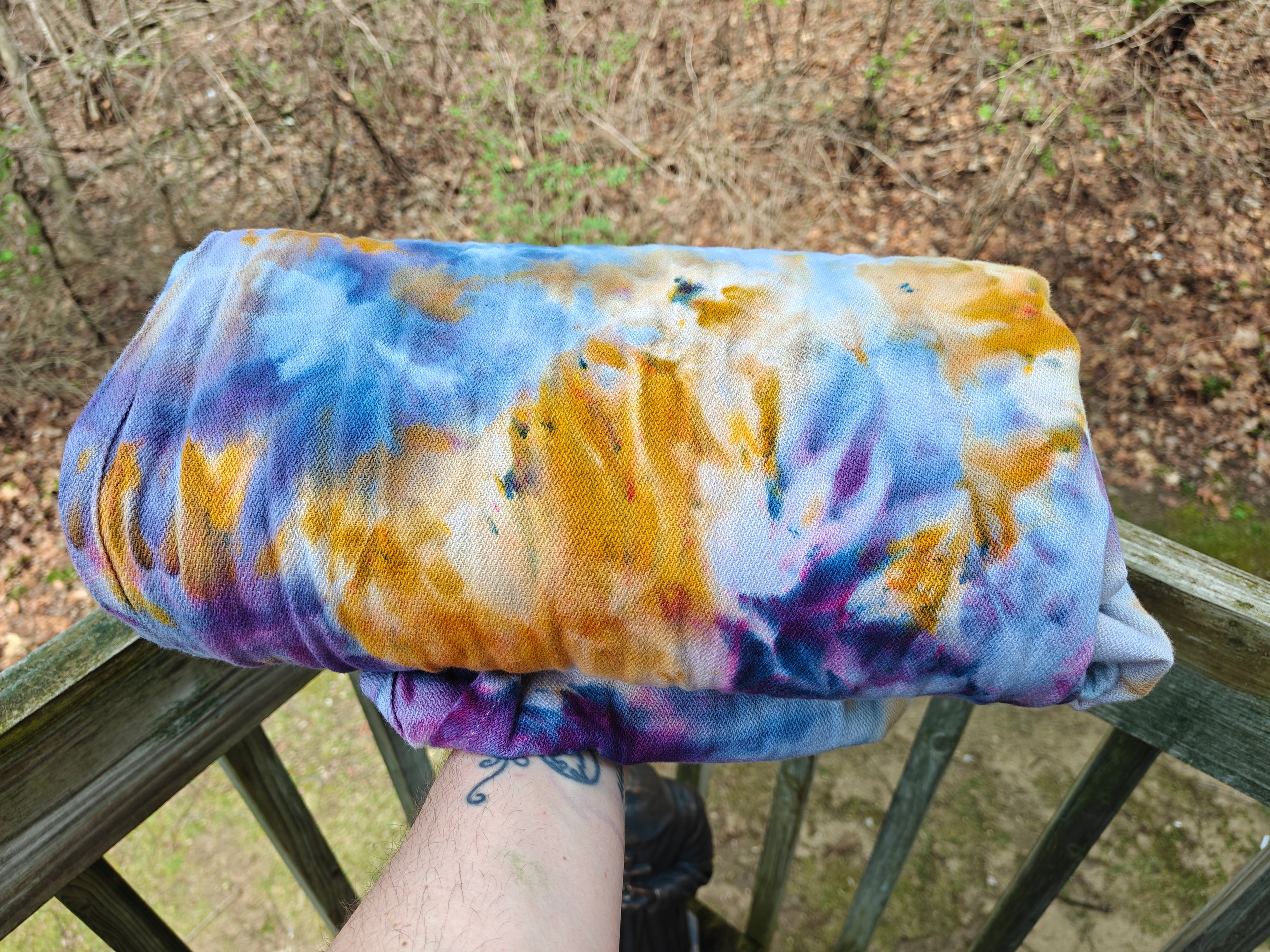 Custom Dyed Woven Wrap