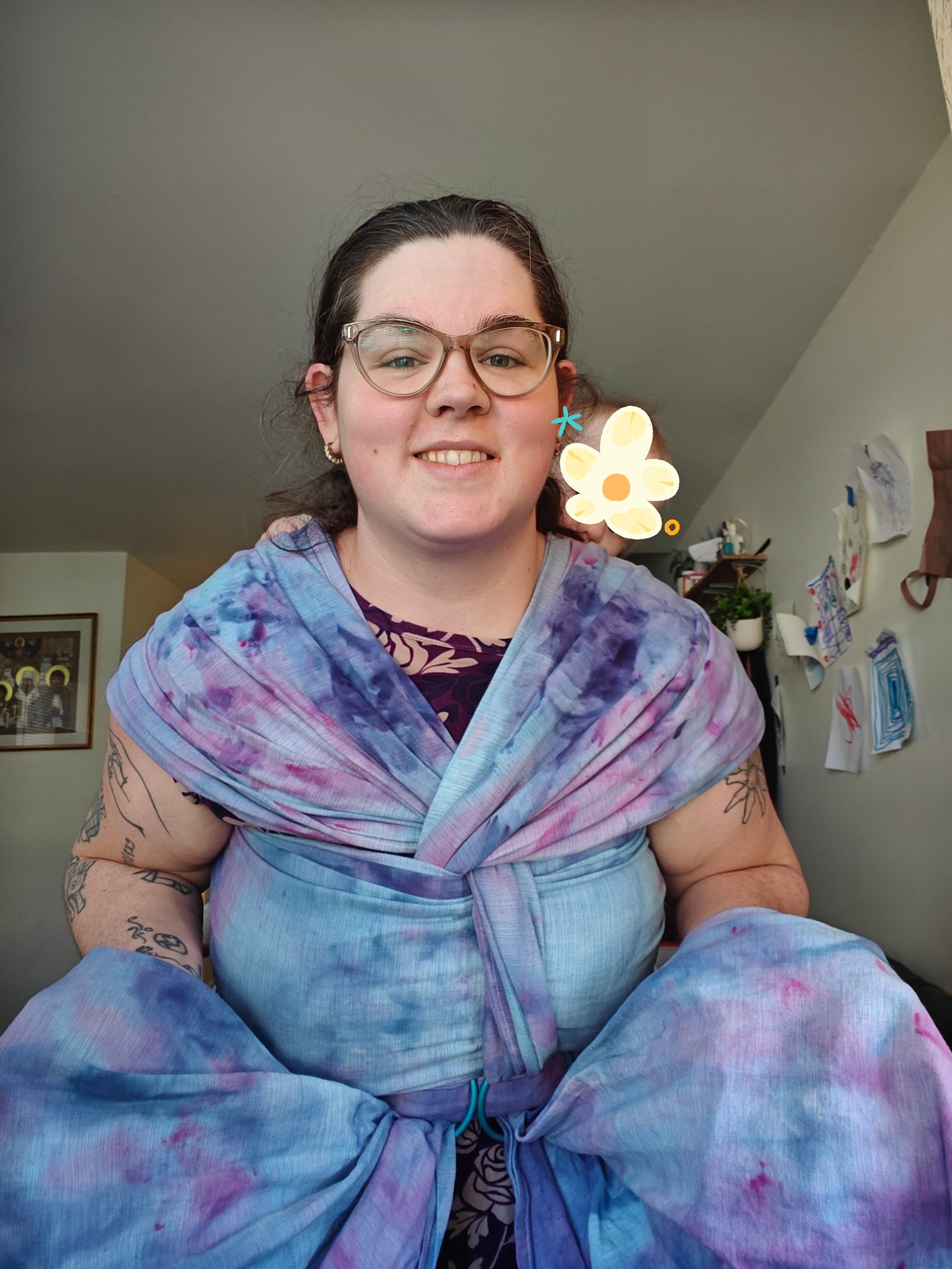 Custom Dyed Woven Wrap